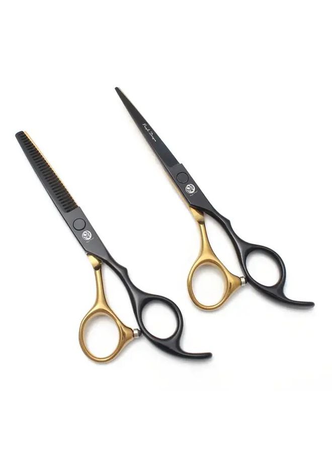 Golden 6 Inch Professional Hair Cutting Scissors Set 440C Stainless Steel Salon Shears - Image 3